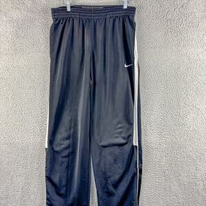 Nike Basketball Track Pants‎ Mens Medium Black Winter Outdoor Gym Run Ankle Zip